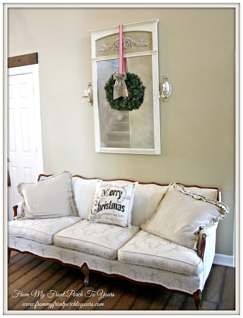 French Country Christmas Foyer