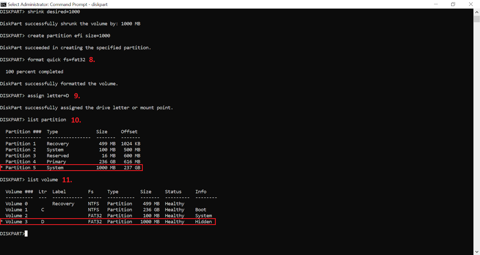 JASON_YY 的工作筆記 如何在Win10裡建立EFI 磁碟分割區 How to Create EFI Partition in