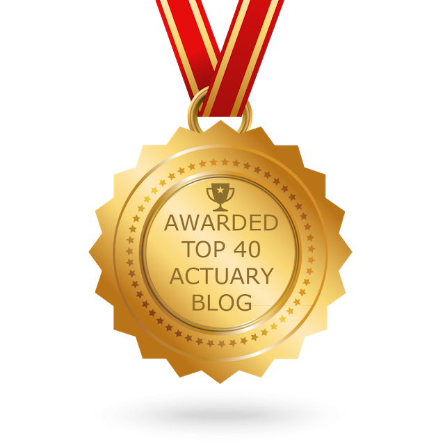 Our blog is among the Top Actuary Blogs/Websites in the World
