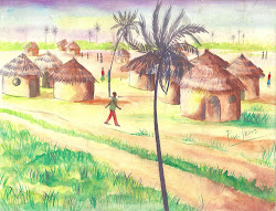 village colour scene composition imaginative villages drawn medium water pencils want