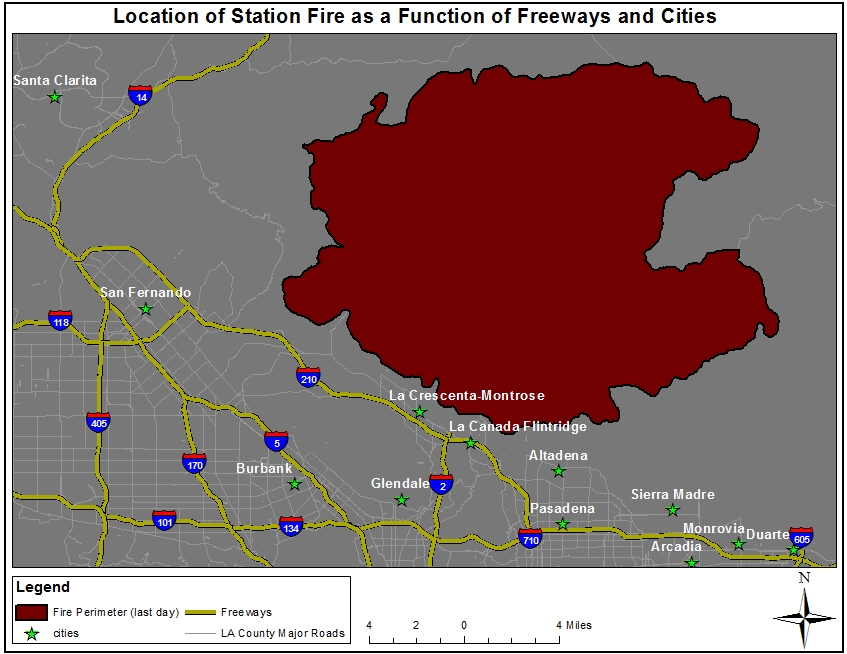 Los Angeles Fire Evacuation Map