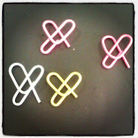 heart-shaped paperclips