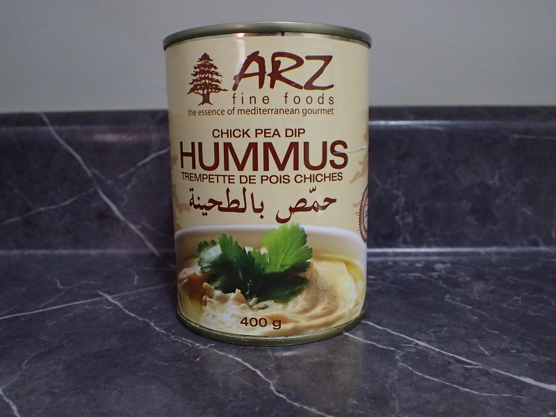 Canned hummus