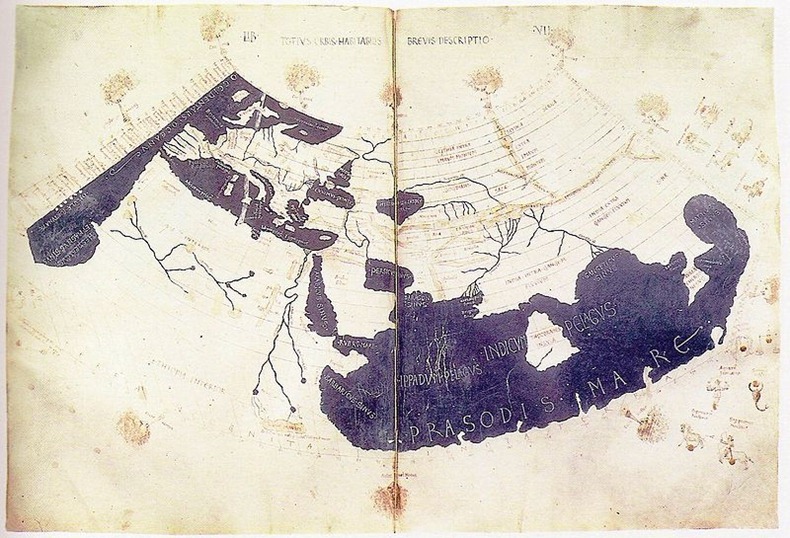 أول من أنشأ خريطة عالمية هو العالم