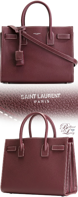 ♦Saint Laurent small Sac de Jour tote bag #saintlaurent #pantone #bags #red #brilliantluxury