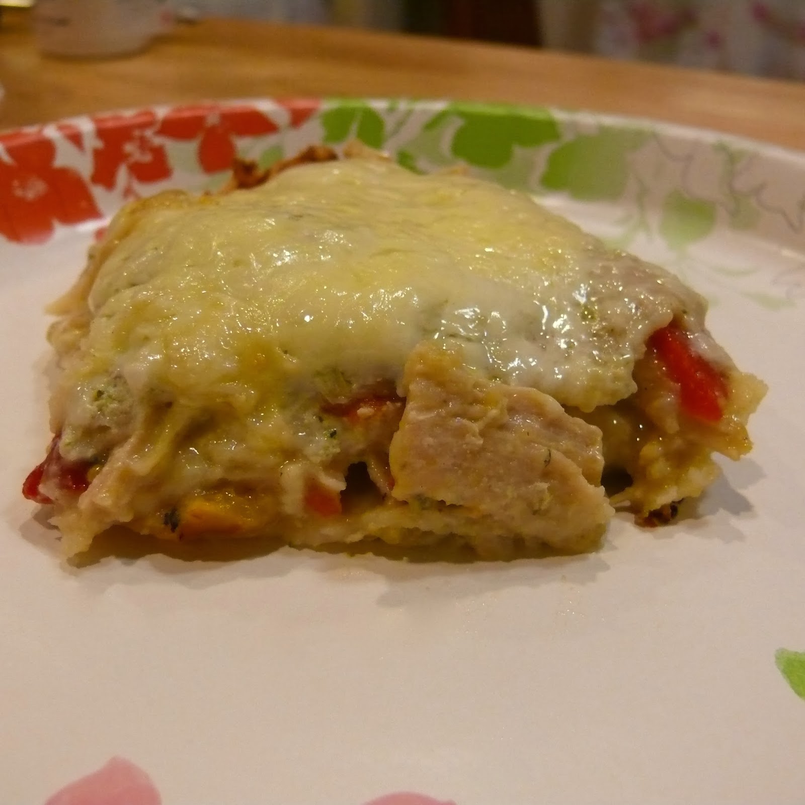 Imperfect & Fabulous Chicken Enchilada Suiza Casserole