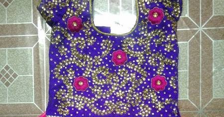 Pink and Purple Kundan Work Lehenga - Indian Dresses