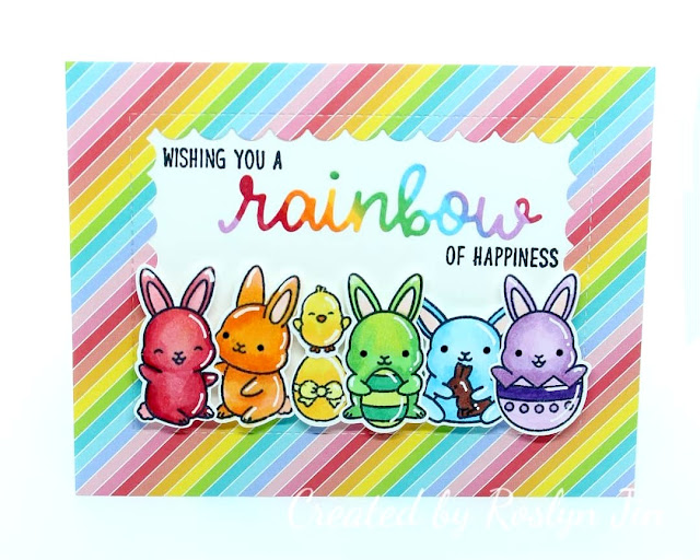 Sunny Studio Stamps: Chubby Bunny Customer Card by Roslyn Jin