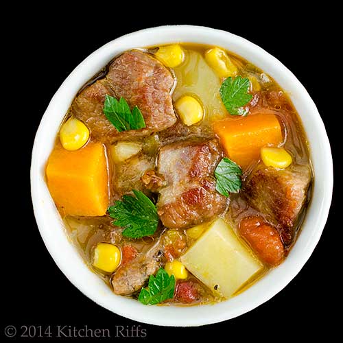 Kitchen Riffs Green Chile Stew with Pork