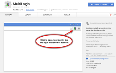 MultiLogin (untuk browser Google Chrome)