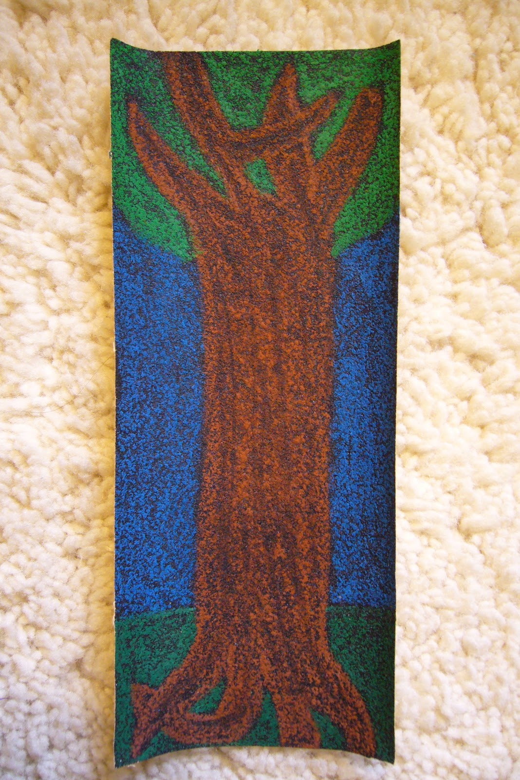 Holly's Creativity Blog sandpaper crayon drawings