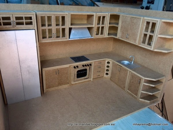 el mundo de las manualidades y la artesanía: muebles de cocina a escala 1/6