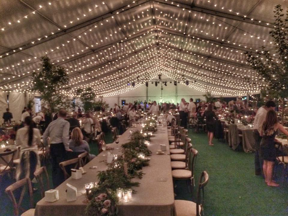 Another Great Wedding At Philbrook Integrity Lighting Great Time Lighting Up This Gorgeous Wedding Reception At Philbrook Last Weekend With Over 5000 Feet Of String Lights And Other Elements