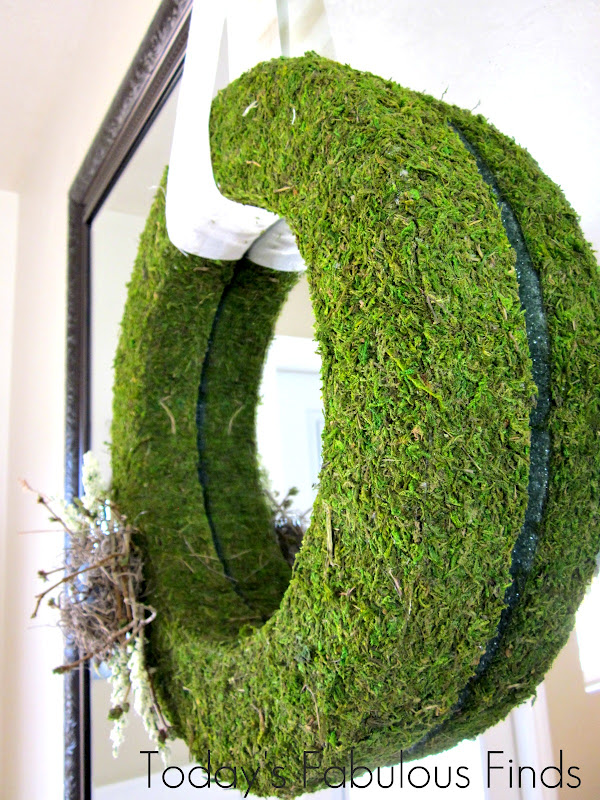 Today's Fabulous Finds Spring Moss Wreath Tutorial