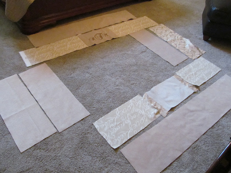 My Heart with Pleasure Fills Baby Bumper Pad tutorial