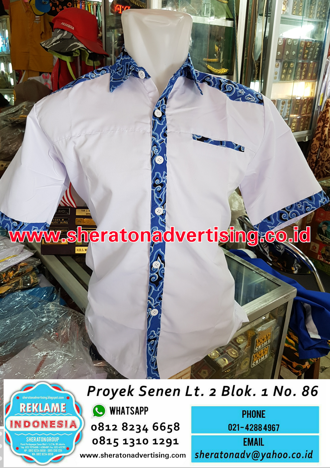 Kaos dan kemeja karang  taruna  Sheraton Reklame