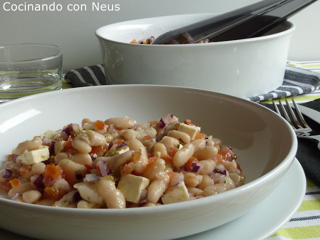  Judías blancas con queso feta 