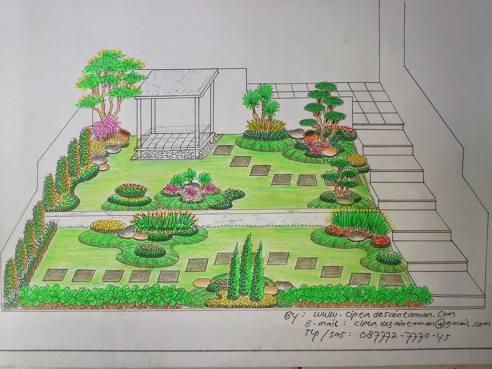 design landscape tukang taman  taman  rumah arsitek taman  