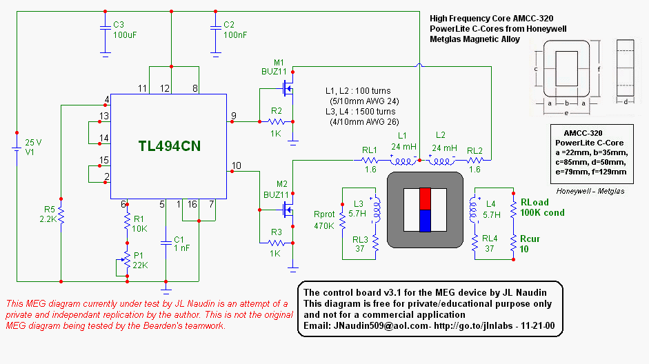 Motionless Electromagnetic Generator Circuit ( MEG )