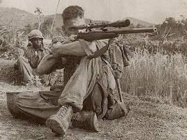 Sargento Marine Francotirador CARLOS HATHCOCK  "LA PLUMA BLANCA" (1942-1999)