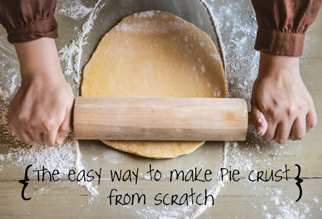 The easy way to make pie crust from scratch.