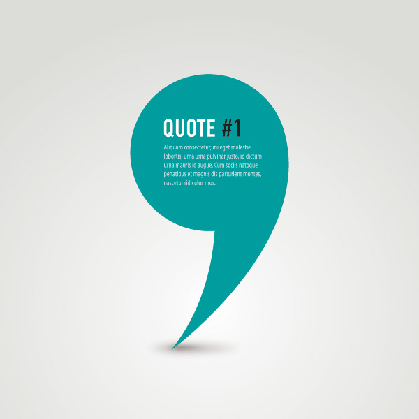 Creative Quote free vector