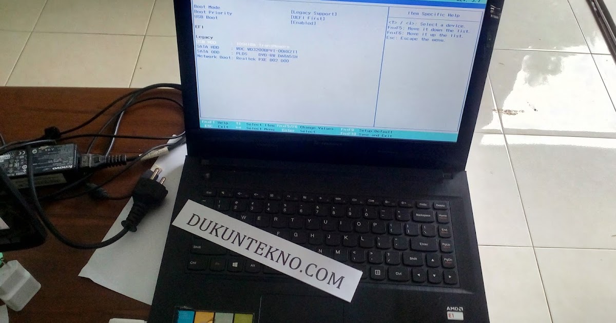 Cara Boot BIOS USB DVD Laptop lenovo G40 Untuk Instal Windows | Dukuntekno