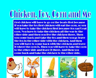 Silivia : Chicken, Fox, Corn and Me
