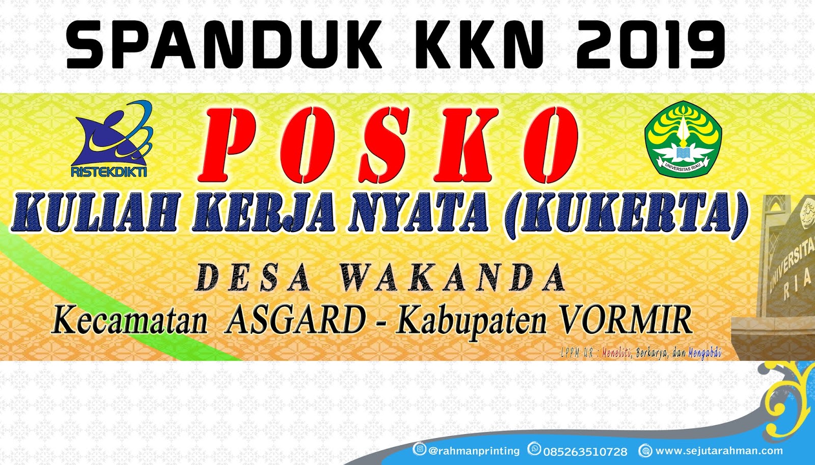 Contoh Spanduk Kkn Brosur dan Spanduk Contoh Spanduk Kkn Brosur dan Spanduk