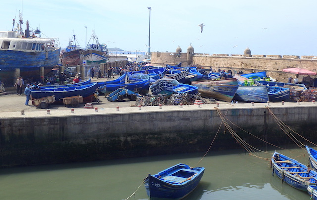 Essaouira fishing harbor, Morocco Essaouira fishing harbor, Morocco