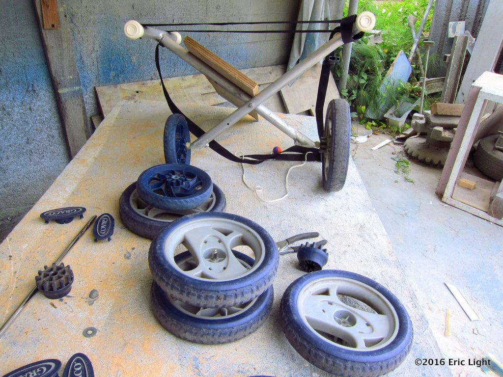 Go lightly through this world Cart wheels