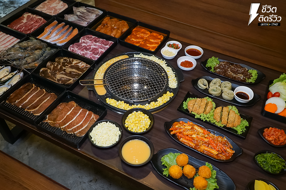อิ่มหนักจัดเต็ม! บุฟเฟต์ปิ้งย่างจุ่มชีสสไตล์เกาหลีแท้ ร้าน king Grill