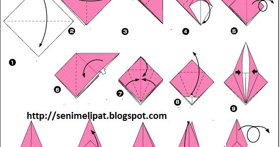 Cara Membuat Udang Dari  Kertas Lipat Origami  Seni Melipat
