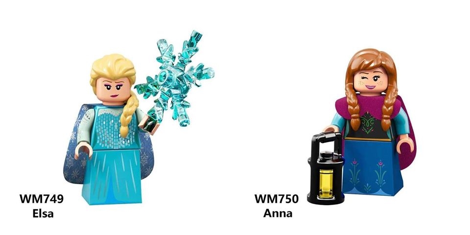 anna and elsa mini figures