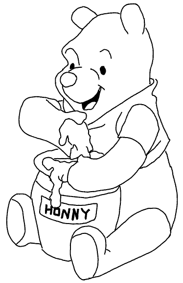 winnie the pooh | learn to coloring