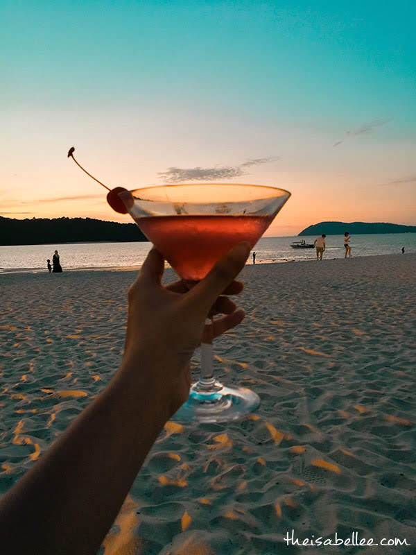 Dash Resort Langkawi cocktails on the beach