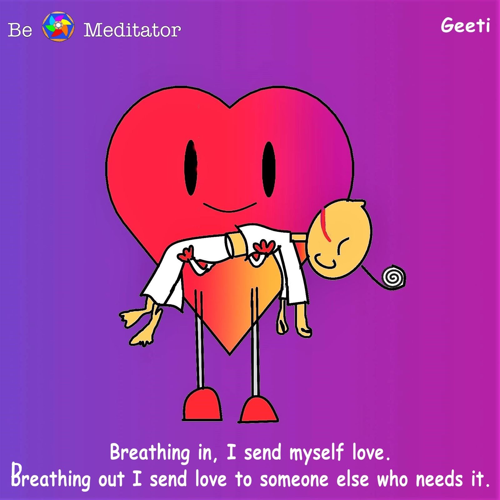 Breathing In and breathing out Be