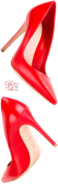 ♦Alexander McQueen red Decolette pumps #alexandermcqueen #shoes #red #pantone #brilliantluxury