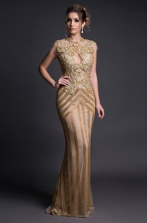 10 VESTIDOS DOURADOS PARA MADRINHAS E FORMANDAS 2018
