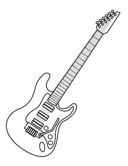 Download Barbie Guitar Coloring Page - 171+ Best Quality File for Cricut, Silhouette and Other Machine