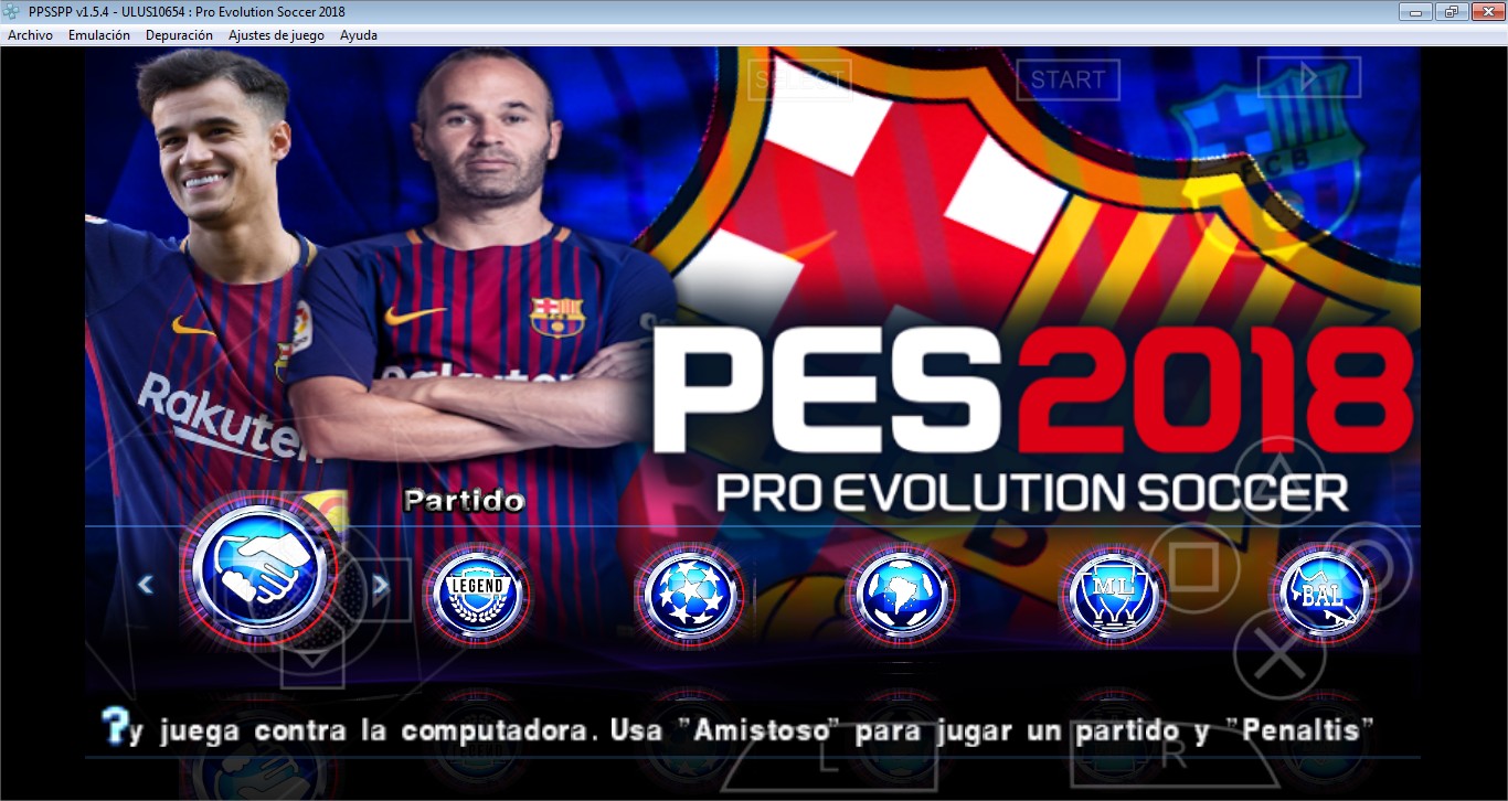 Descargar PES 2018 para ppsspp super actualizado Descargar PES 2018 para ppsspp super actualizado