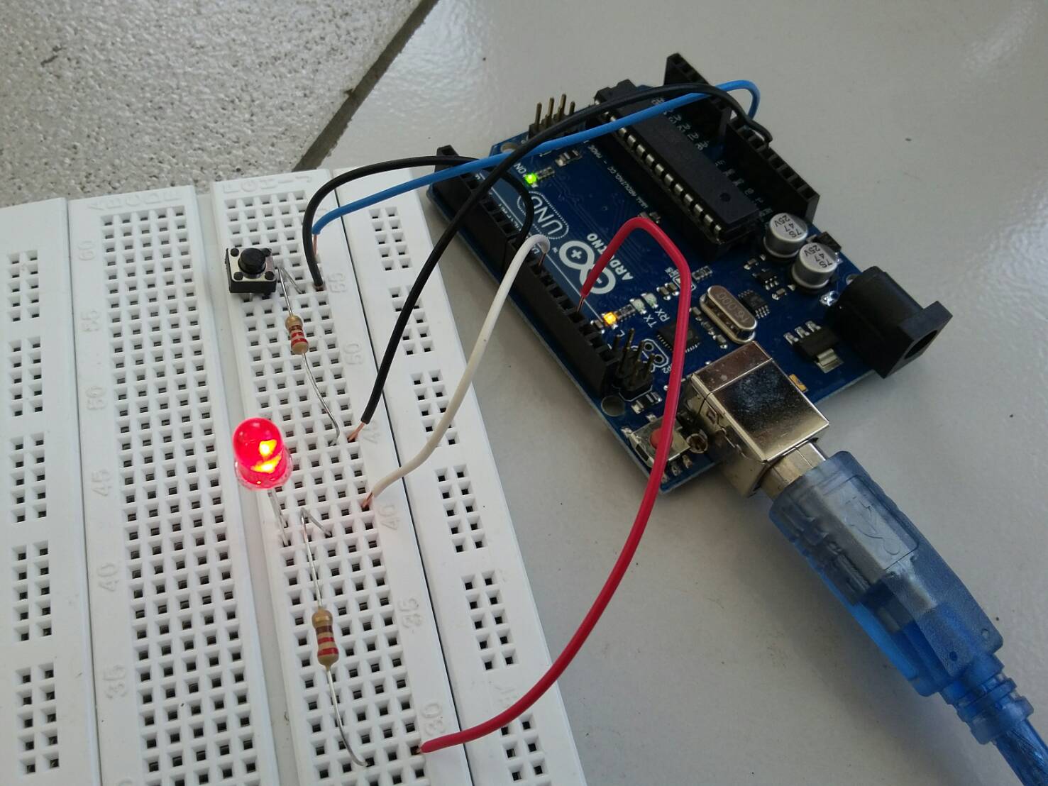 My Arduino Diary First Task LED Toggle Switch