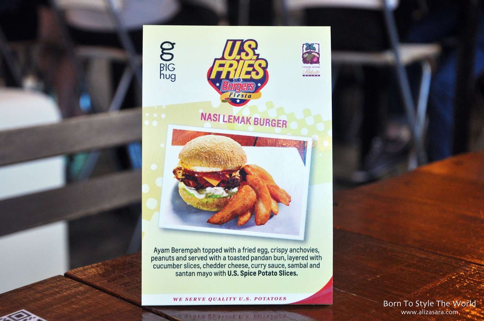 Sara Wanderlust Big Hug Burger // U.S Fries & Burgers Fiesta