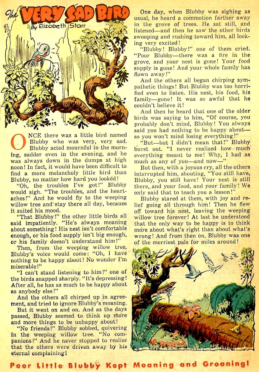 Frank Frazetta golden age 1940s funny animal comic book page art from Goofy Comics #35