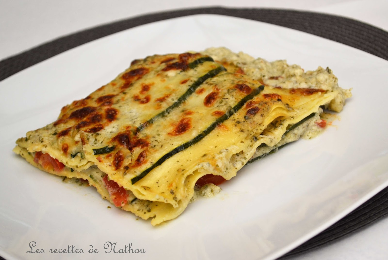 Ma cuisine au fil de mes idées... Lasagne "verte" aux courgettes et pesto