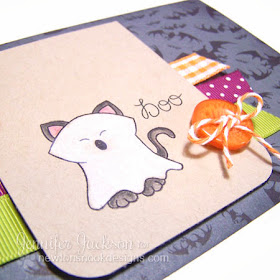 Ghost Kitty Halloween Card using Boo Crew Stamp set