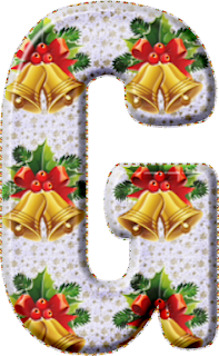 Abecedario con Campanas de Navidad en 2 Versiones. 2 Alphabets with Christmas Bells.