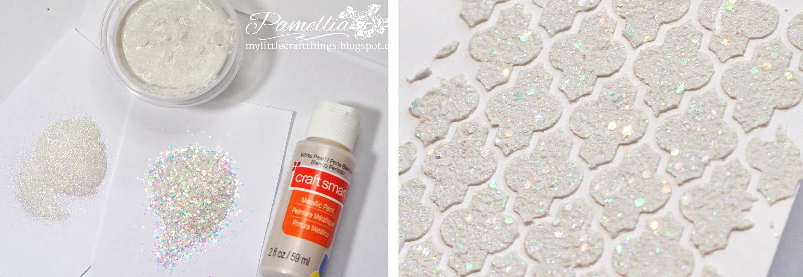 My Little Craft Things Homemade Texture Paste & Glitter Paste Tutorial
