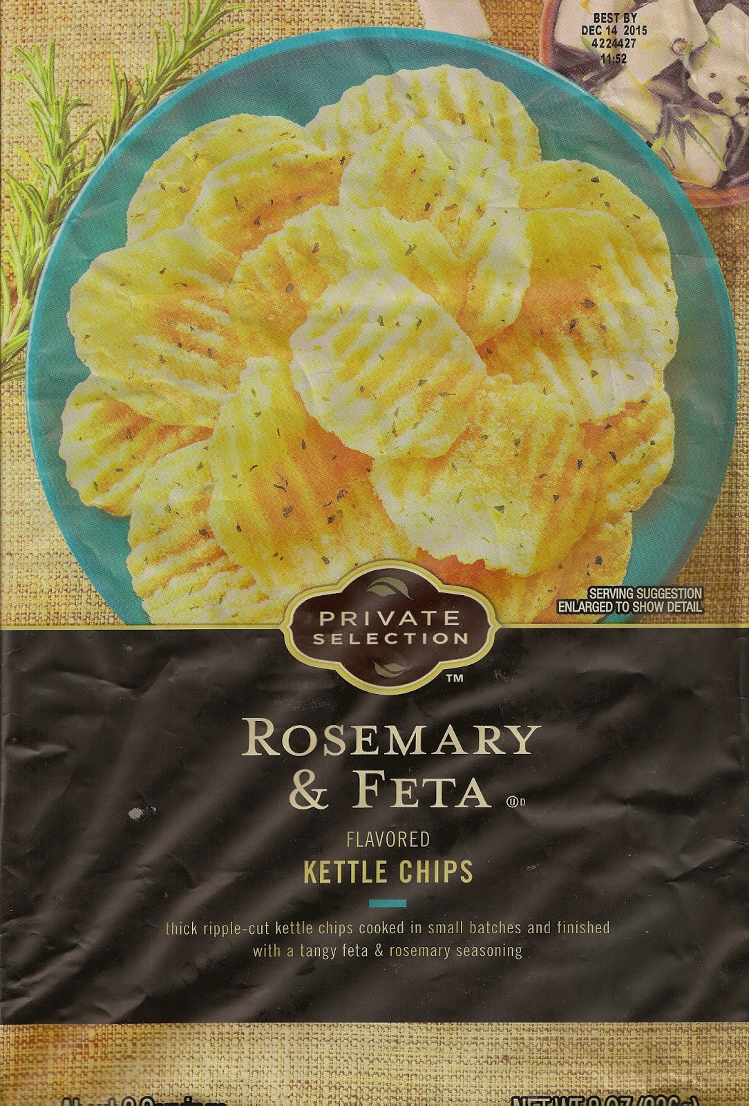 Cheeseburger Crisps & Other Stories Private Selection Rosemary & Feta