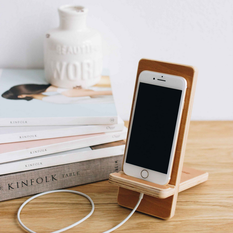 Handyhalter Halterung Tisch Halter Stander Universal Holz Smartphone Tablet Ebay